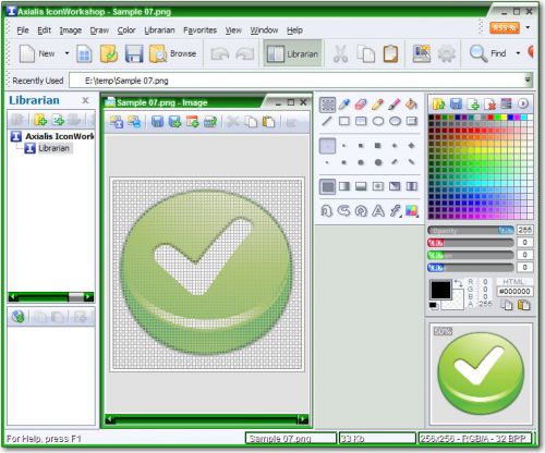 دانلود نرم افزار توانمند ساخت و ویرایش آیکون‌ها Axialis IconWorkshop