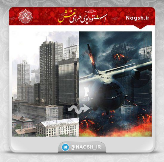 آموزش ایجاد صحنه اکشن جنگی در فتوشاپ